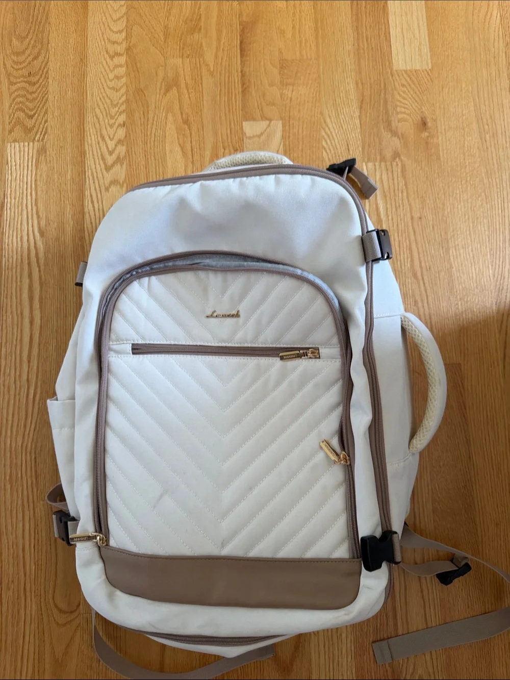 White Travel Backpack
